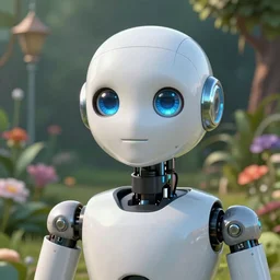 a robot in a magical garden, artificial intelligence, hightly detailed, ditigal painting, smooth, sharp, expressive eyes, 4k, octane render, award winning art by alex gray and william adolphe burguereau