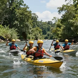 youtube thumbnail of people canoing down a river