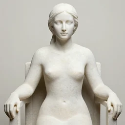 closeup portrait of a woman trapped in stone, standing in a chair, by Annie Leibovitz and Steve McCurry, natural light, detailed face, CANON Eos C300, ƒ1.8, 35mm, 8K, medium-format print