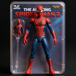 action figure boxart illustration of the amazing spider - man 2, digital illustration, concept art, digital painting, illustration, good value control, 8 k, 2 0 1 4 spider - man, andrew garfield spider - man, andrew garfield, octane render, s. h. figuarts, the amazing spider - man 2, lycra costume, action figure