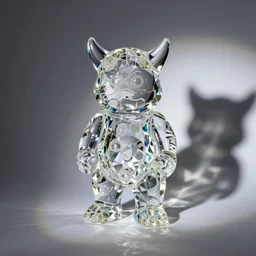 crystal glass monster. etsy shop photo
