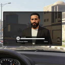 Mahmoud Abbas GTA 5 loading screen illustration