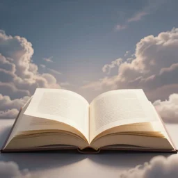 opened giant book with fantasy light, digital art style, cinematic view, epic sky, detailed, concept art, low angle, high detail, warm lighting, volumetric, godrays, vivid, beautiful, trending on artstation, by jordan grimmer, huge scene, grass, art greg rutkowski