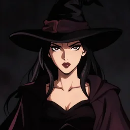 cell shaded, woman magician in her 3 0 s, dark background, dramatic bold lighting, solid colors and blacks, thick line art, dark shadows, sharp edges, artstation, photoshop, trending, bloom, grunge, high contrast, comic, graphic novel, any racial background, digital 2 d, artstation, marcin sobon, city of mist