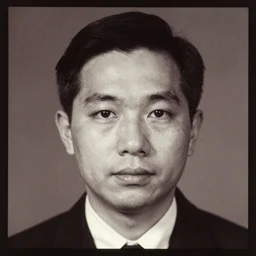 a photo negative of the face of a person named professor bario vanupunk
