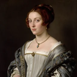 a portrait of an elegant lady, pre - raphaelite