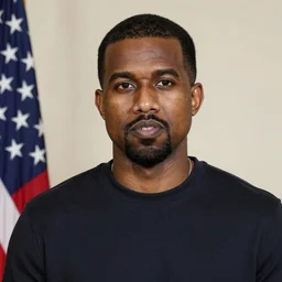 presidential portrait of the 45th united states president kanye west