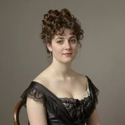 a portrait of an elegant lady, 1900s