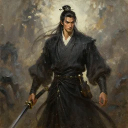 oil painting xianxia hero, epic, fantasy, orientalist, by greg rutkowski, artstation