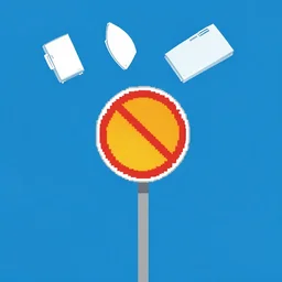 traffic sign vector logo attention fridges falling from the sky