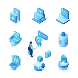 isometric design concept for a company named tsikalawe