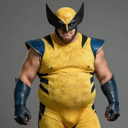 a fat parent as wolverine from x men