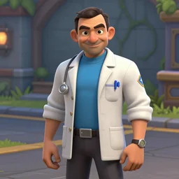 mr. bean as medic in team fortress 2. unreal engine, source engine, tf 2, valve