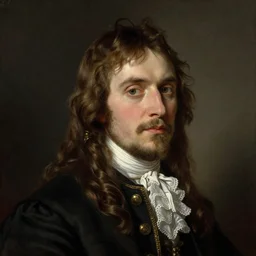 portrait of a character, by alexander kostetsky