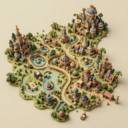 intricate baroque kawaii vexel cartography map of a fantasy world village bevel and emboss : : terrain cartography, fantasy aesthetic, autodesk 3 d rendering, v - ray collection, maverick studio, arnold 3 d render, blender render, indigo renderer, redshift render, enscape render, maxwell render, luxcorerender, renderman, lumion render, marmoset render