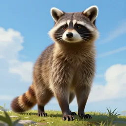 human racoon animorphic, ultra detailed fantasy, dndbeyond, bright, colourful, realistic, dnd character portrait, full body, pathfinder, pinterest, art by ralph horsley, dnd, rpg, lotr game design fanart by concept art, behance hd, artstation, deviantart, hdr render in unreal engine 5