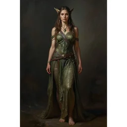 full body pose, hyperrealistic mixed media painting of a beautiful attractive druid woman, dim volumetric lighting, 8 k, octane beautifully detailed render, extremely hyper detailed, intricate, epic composition, cinematic lighting, masterpiece, trending on artstation, very very detailed, masterpiece, stunning, hdr, smooth, sharp focus, high resolution, award, winning photo, dslr, 5 0 mm