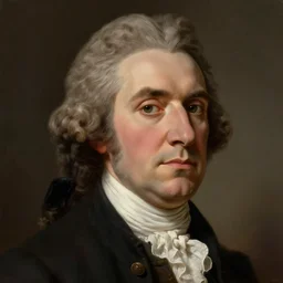 portrait of a 1 7 7 2 united states president, who is a young man a scholarly appearance, detailed face, 1 8 th century, highly detailed, cinematic lighting, digital art painting by greg rutkowski