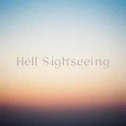 hell sightseeing album cover, film, soft lighting gradient. no text no watermarks.