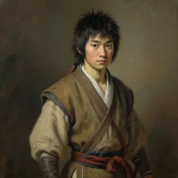 aang from avatar : the last airbender painted by rembrandt. rembrandt lighting, masterful and very beautiful