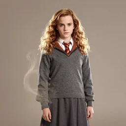 Poster artwork, Emma Watson as Hermione Granger, fading, dissolving into light, vanishing, magnificent, medium shot, close up, details, sharp focus, elegant, highly detailed, illustration, by Jordan Grimmer and greg rutkowski and PiNe(パイネ) and 薯子Imoko and 香川悠作 and wlop!! and maya takamura, intricate, beautiful, Trending artstation, pixiv, digital Art