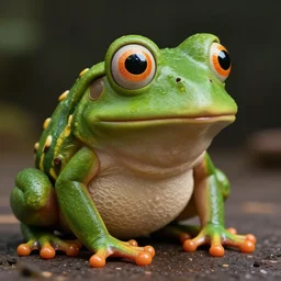 pepe the frog in real life, hyperrealistic, realistic, hyperrealism, great detail, very detailed, 8 k, 4 k