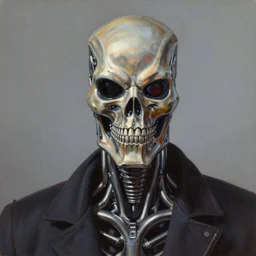 ultra realistic portrait painting of the terminator, art by frank frazetta, vintage levi ’ s ad, stormy weather, dark vibes, 4 k, ultra realistic, highly detailed, epic lighting