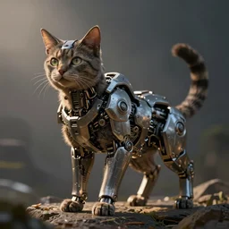 a mech that looks like a cat