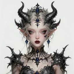 ethereal, playful paulina andreeva ( better than us ) portrait, fantasy, intricate devilish designs, elegant, highly detailed, sharp focus, art by artgerm and greg rutkowski and wlop