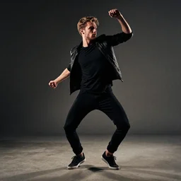 photograph of youtuber michael stevens dancing