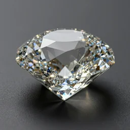 broken diamond reflecting, realistic