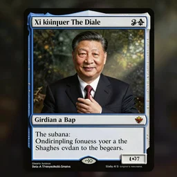 xi jinping as a magic the gathering card