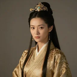 A young woman as Genghis Khan, photography by Annie Leibovitz