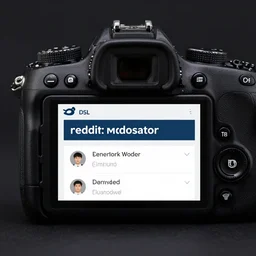 reddit moderator banning users from the forum, highly detailed, dslr, dimly lit, dark room