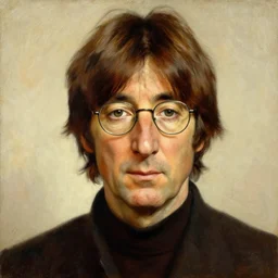a portrait of john lennon painted by jan matejko