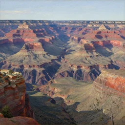 grand canyon, oil on canvas, by rembrandt
