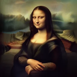 mona lisa as a poodle