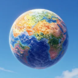 fantasy planet, coliorful, 8 k resolution, award winning