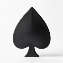 matte black spade, studio product photography, isolated on a pure white background, centered, entire object in frame, sharp focus, soft studio lighting