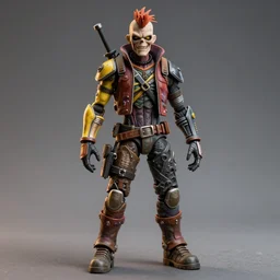 borderlands 2 themed undead punk figure, full body, expressive pose, sharp, centered focus, intricate detail, by jamie hewlett and artgerm, cel shading, toon shading, cinematic, movie poster, trending on cgsociety