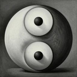 An high quality surrealist painting of a taoism yinyang, by MC Escher 4k, 8k, ultra realistic, complex, interlocked