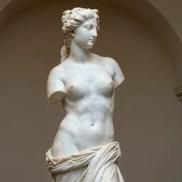 statue of Venere, white marble highly detailed, sharp focus