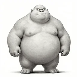 a drawing of big chungus by tom of finland