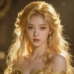 realistic portrait of celestial being, light, glory, golden, delicate, hyper realism, ultra realistic, 8 k