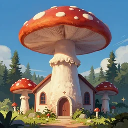 🍄⛪, digital Art, Greg rutkowski, Trending cinematographic artstation