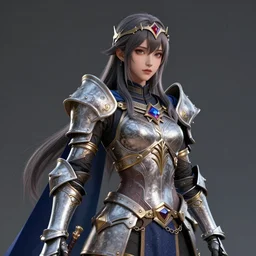 complex 3 d hyper realistic smooth ultra sharp render of a gorgeous paladin woman | art by oh jinwook + 吵 集 仁 儿 on artstaion + takeshi obata