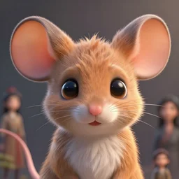 a beautiful half body portrait of a cute anthropomorphic mouse fursona. big eyes. character design by cory loftis, fenghua zhong, ryohei hase, ismail inceoglu and ruan jia. volumetric light, detailed, rendered in octane