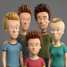 a movie still of the beavis and butthead played by teenage actor look - alikes with highly detailed correctly rendered faces