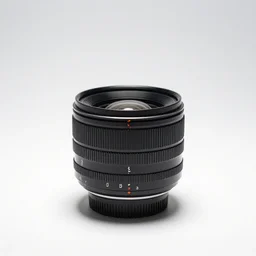 wrought iron camera lens, studio product photography, isolated on a pure white background, centered, entire object in frame, sharp focus, soft studio lighting
