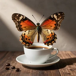 still life coffee. art by maria sibylla merian